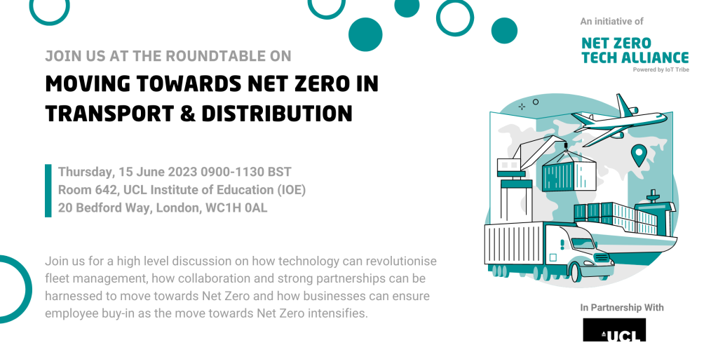 Moving Towards Net Zero in Transport & Distribution Graphic